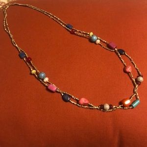 Chico’s long multi color necklace